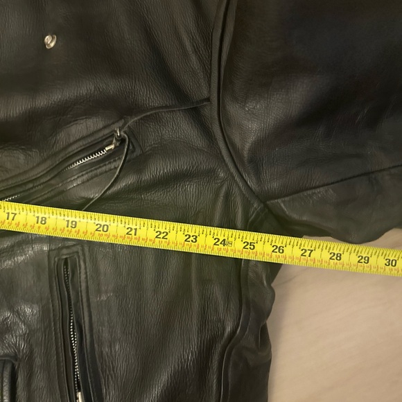 Vintage BIKER’S LEATHER STUFF Men’s Black  Moto Jacket 52” Chest (2XL) - Picture 13 of 13